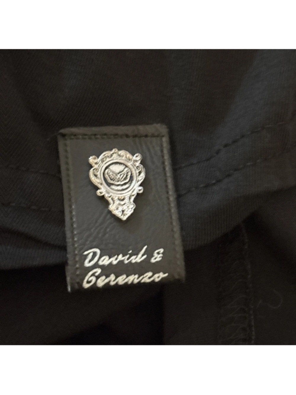 David & Gerenzo Black Rhinestone Wing Eagle Graphic Tee Edgy Streetwear Shirt L - Picture 8 of 15